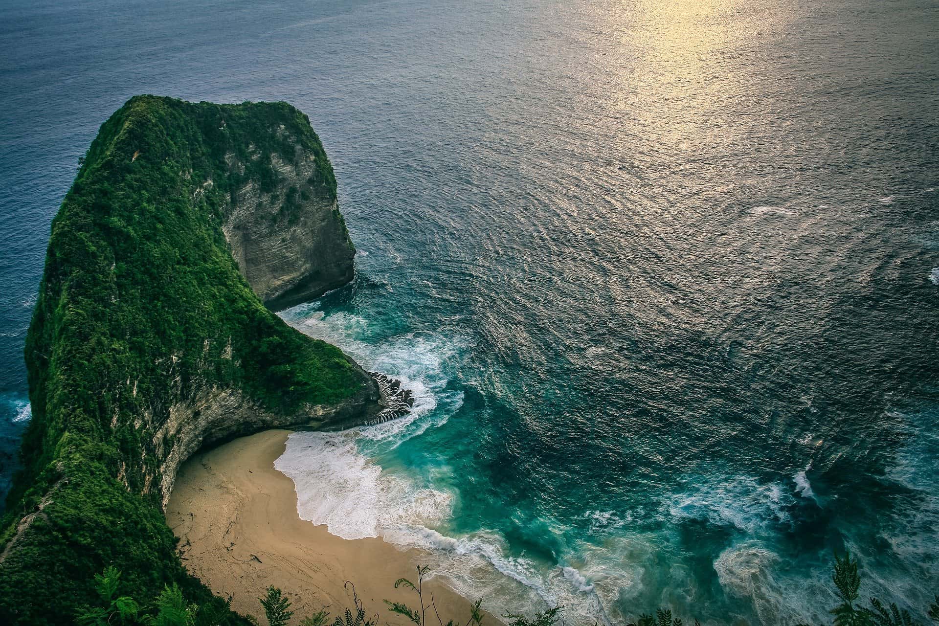 landscape mountain by the ocean jpg